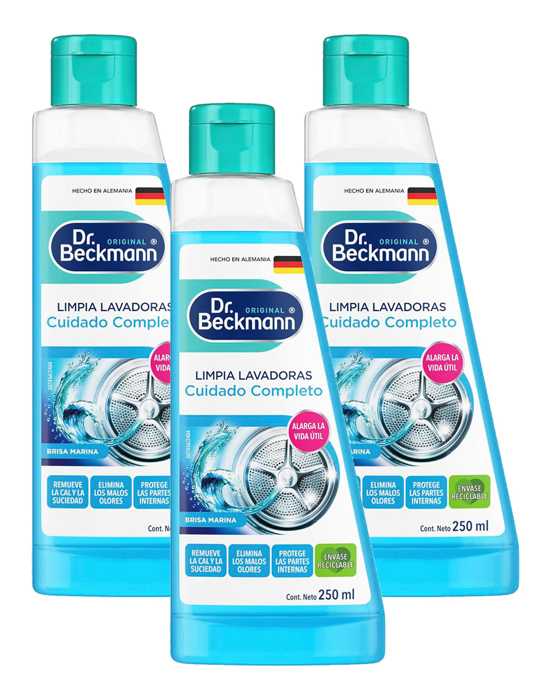 Dr. Beckmann Limpia Lavadoras 3 x 250 cc