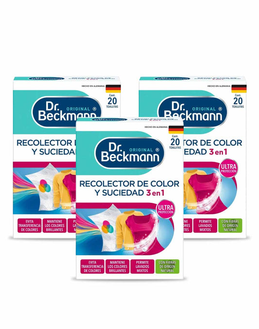 Dr. Beckmann Recolector de color y suciedad 3 x 20 unid