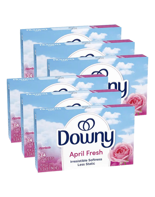Downy Toallas Suavizantes Antiestatica 6 x 34 unid