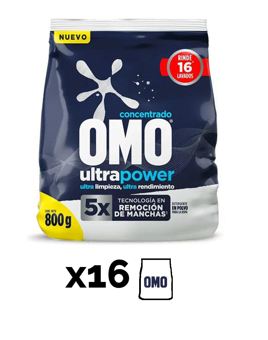 Omo Detergente Matic en polvo 12,8 kg
