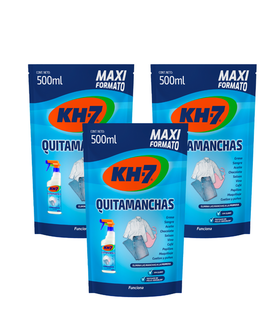 KH-7 Quitamanchas Recarga 3 x 500 cc