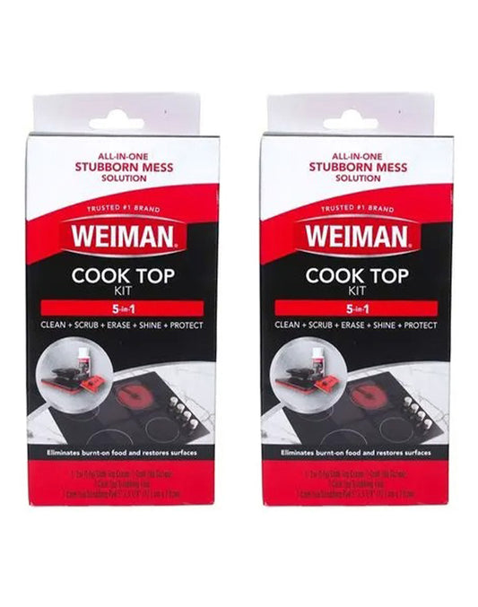 Weiman Kit para Limpiar Vitrocerámica 2 x 1 kit