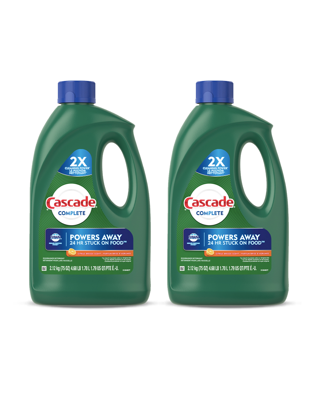 Cascade Detergente Lavavajilla Complete Gel 2 x 2,12 kg - Puntolimpieza