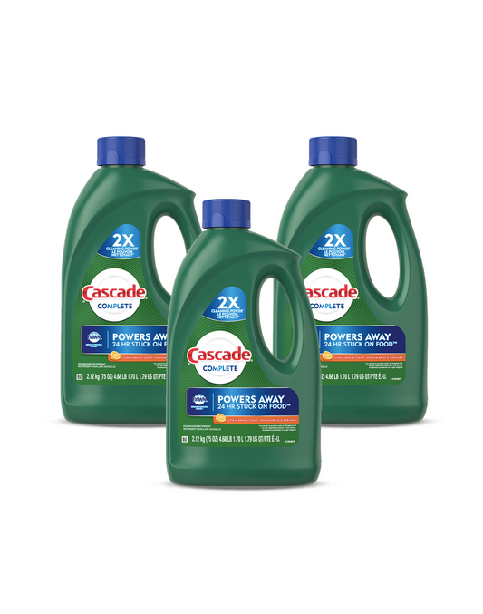 Cascade Detergente Lavavajilla Complete Gel 3 x 2,12 kg - Puntolimpieza