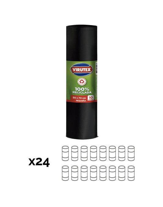 Virutex Bolsa de Basura Pequeña 50 x 70 cm 24 x 10 unid