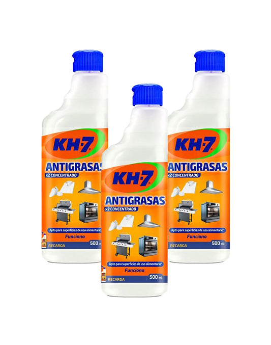 KH-7 Antigrasa Recarga Botella 3 x 500 cc