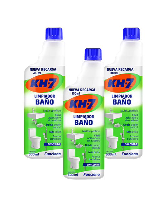 KH-7 Limpiador Baño Recarga Botella 3 x 500 cc