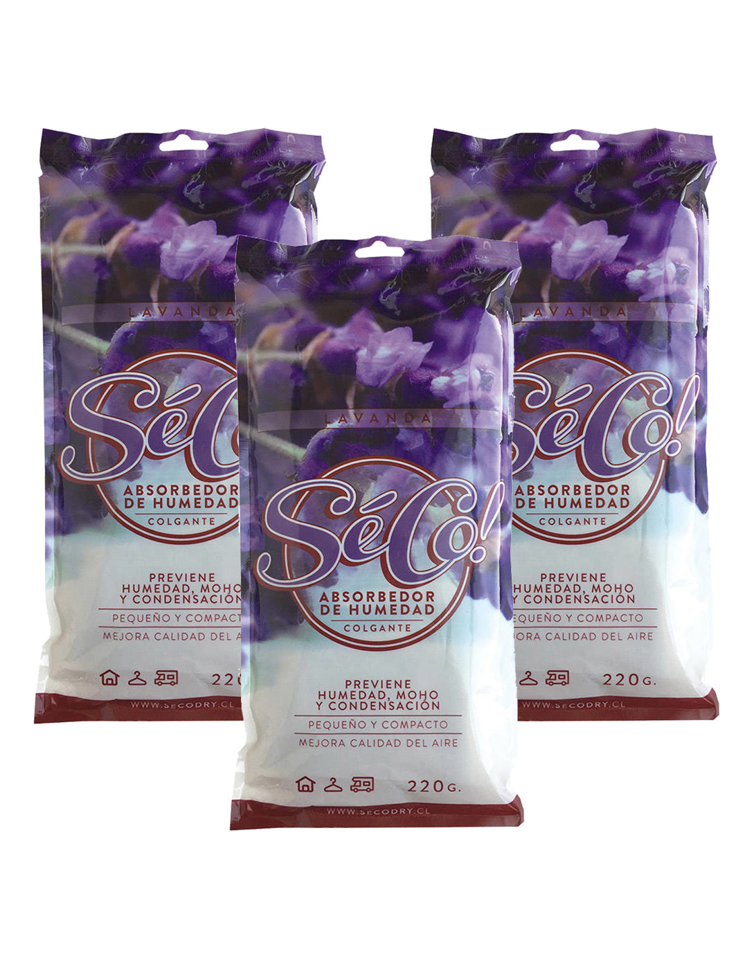 SéCo! Absorbente Humedad Colgante 3 x 220 gr