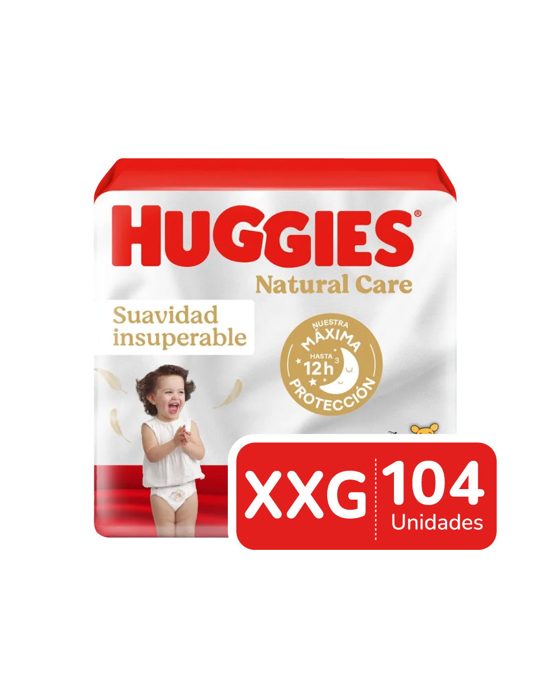 Huggies Pañales Bebé Natural Care XXG 2 x 52 unid
