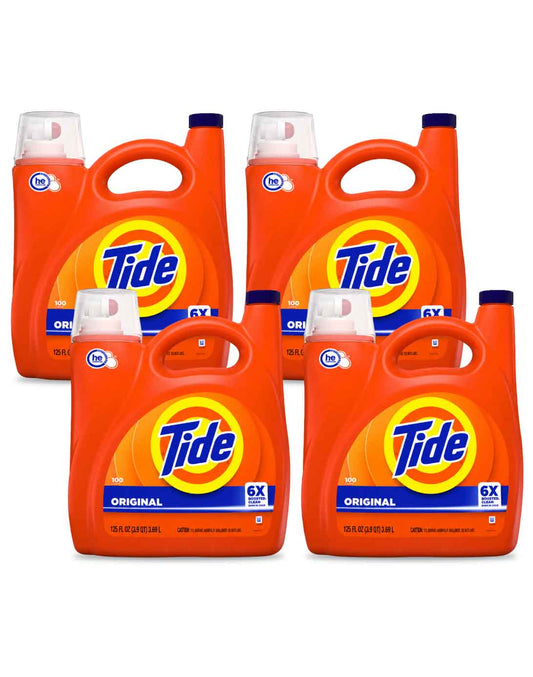Tide Original Detergente liquido concentrado 4 x 3,69 L