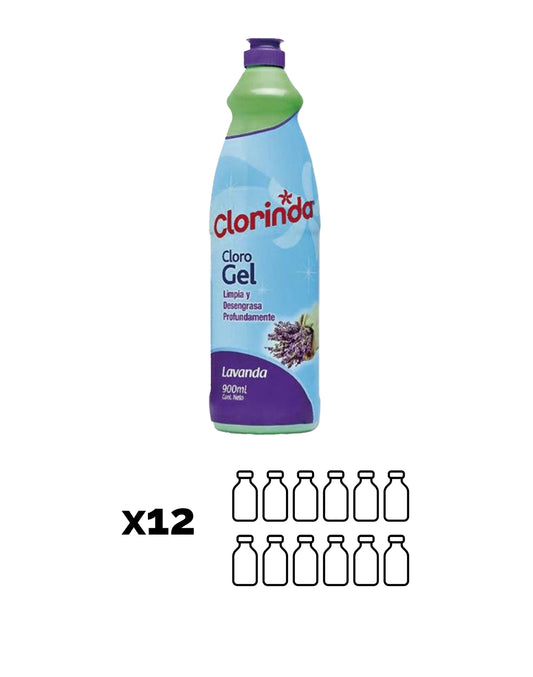 Clorinda Clorogel lavanda 12 x 900 cc