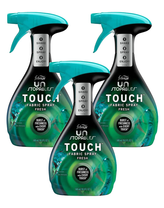 Febreze Aromatizante de telas Unstoppable Fresh 3 x 500 cc