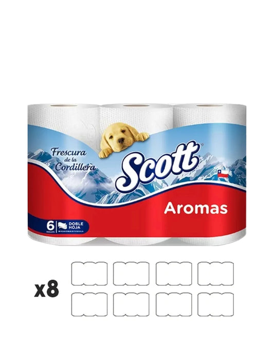 Scott Papel Higiénico Doble Hoja Aromas 21 metros 1 MANGA