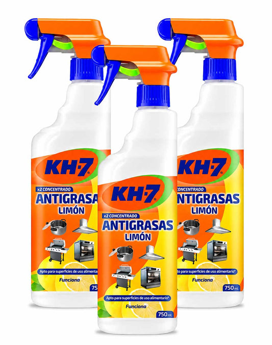 KH-7 Antigrasas Concentrado aroma limón 3 x 750 cc