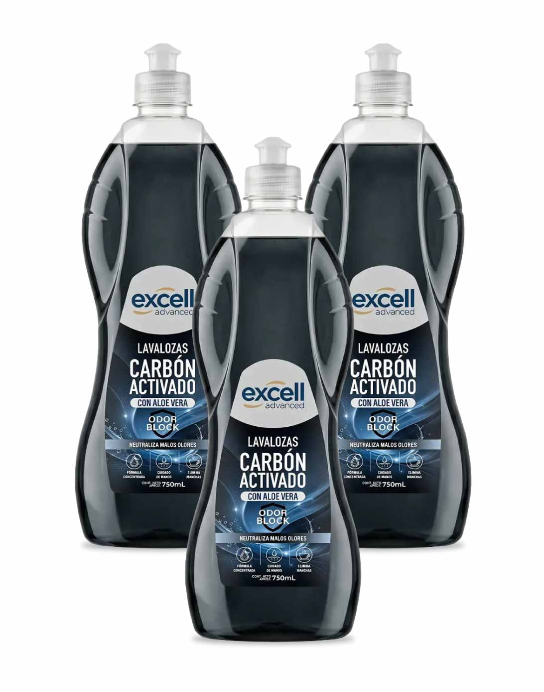 Excell Lavalozas carbón activado odor block 3 x 750 cc