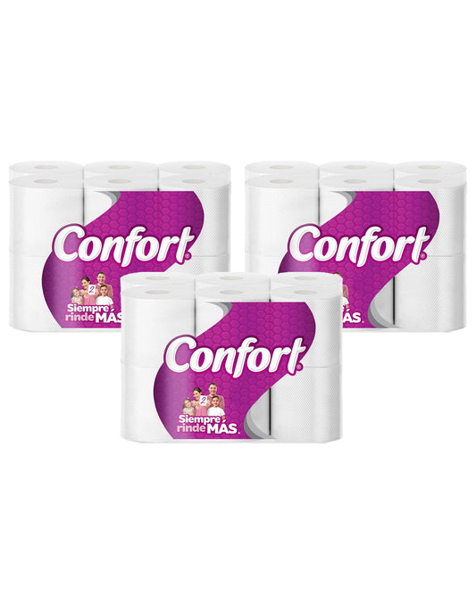 Confort Papel Higienico Doble Hoja 50 metros 2 MANGAS