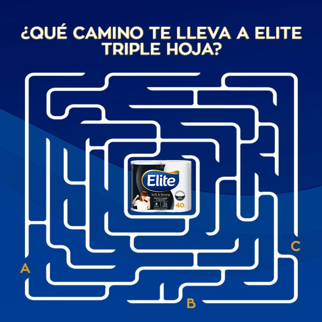 Elite Papel Higienico Triple Hoja Soft & Strong 40 metros 4 rollos