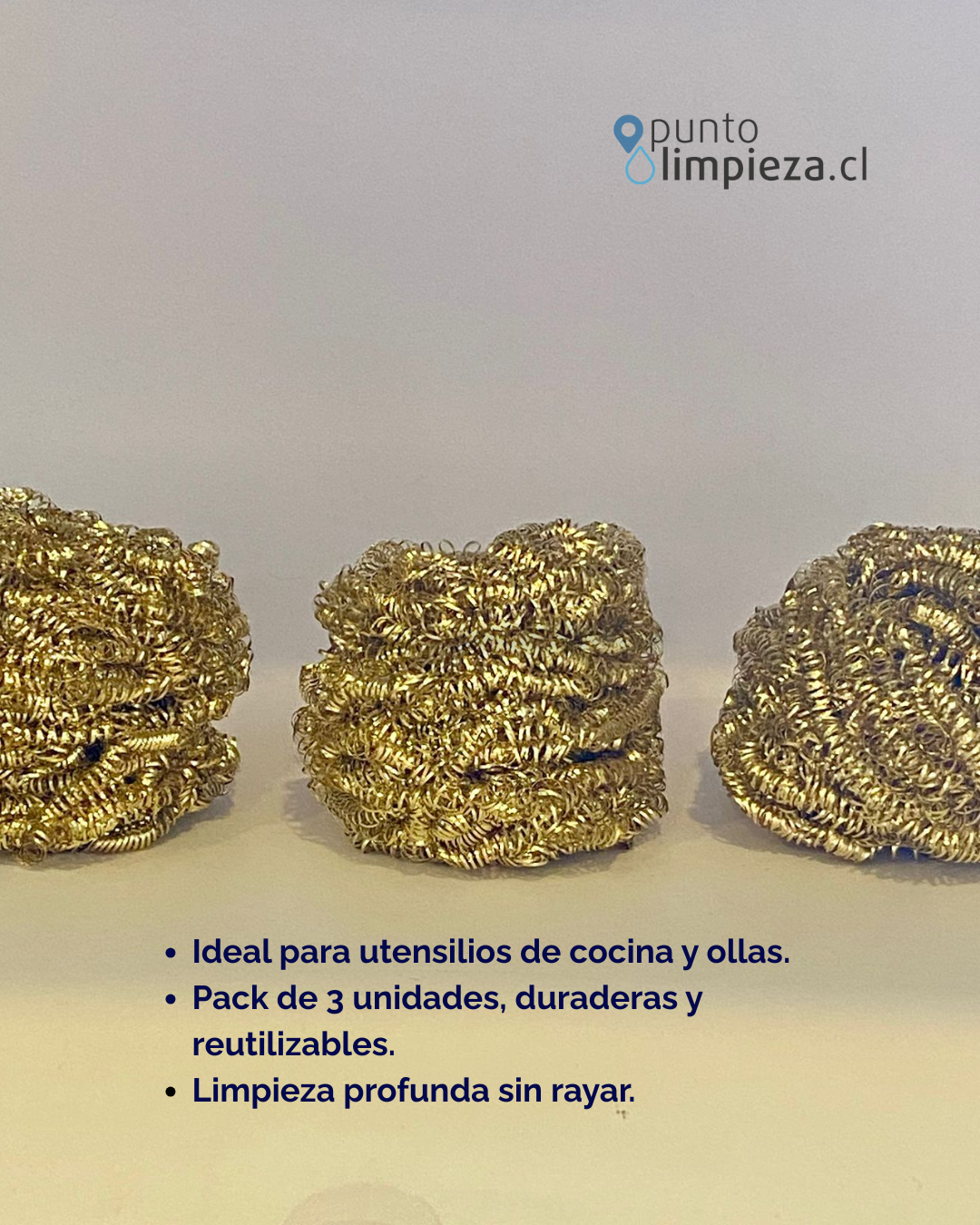 Manlac Virutilla dorada 3 unid