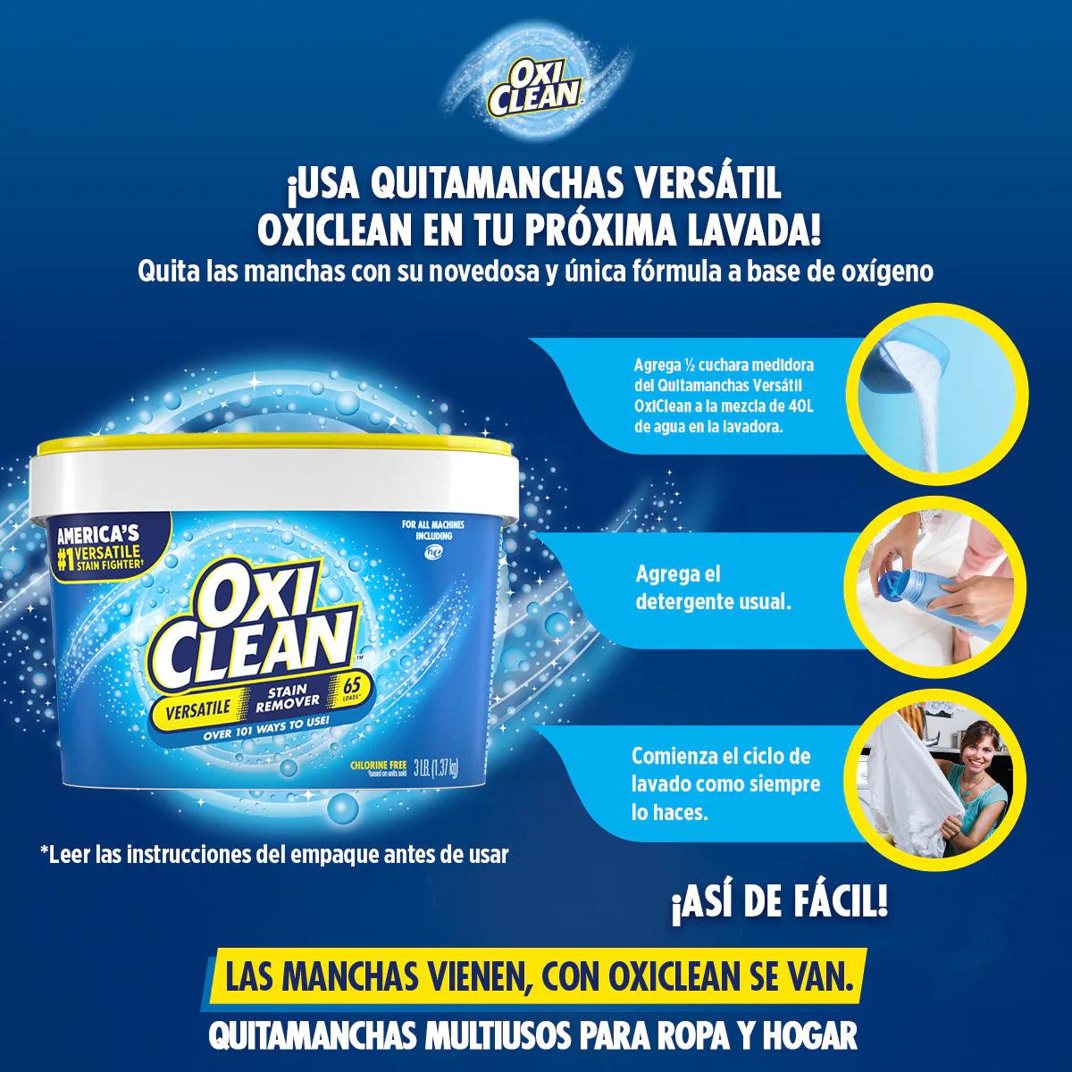 OxiClean Quitamanchas en polvo 1,36 kg - Puntolimpieza