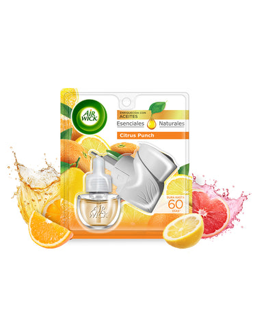 Airwick Desodorante Ambiental Aparato Electrico rec. Citrus Punch 1 unid - Puntolimpieza