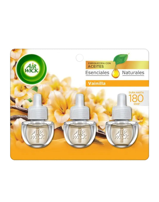 AirWick Recarga Desodorante Electrico Vainilla 3 unid - Puntolimpieza