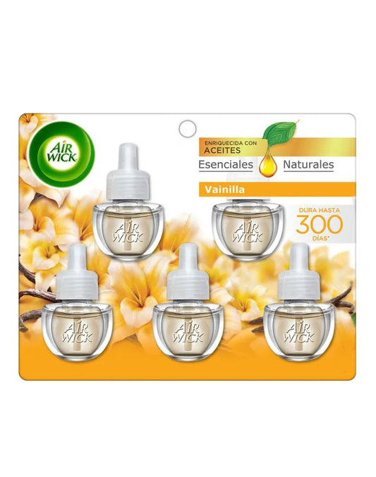 AirWick Recarga Desodorante Electrico Vainilla 5 unid - Puntolimpieza