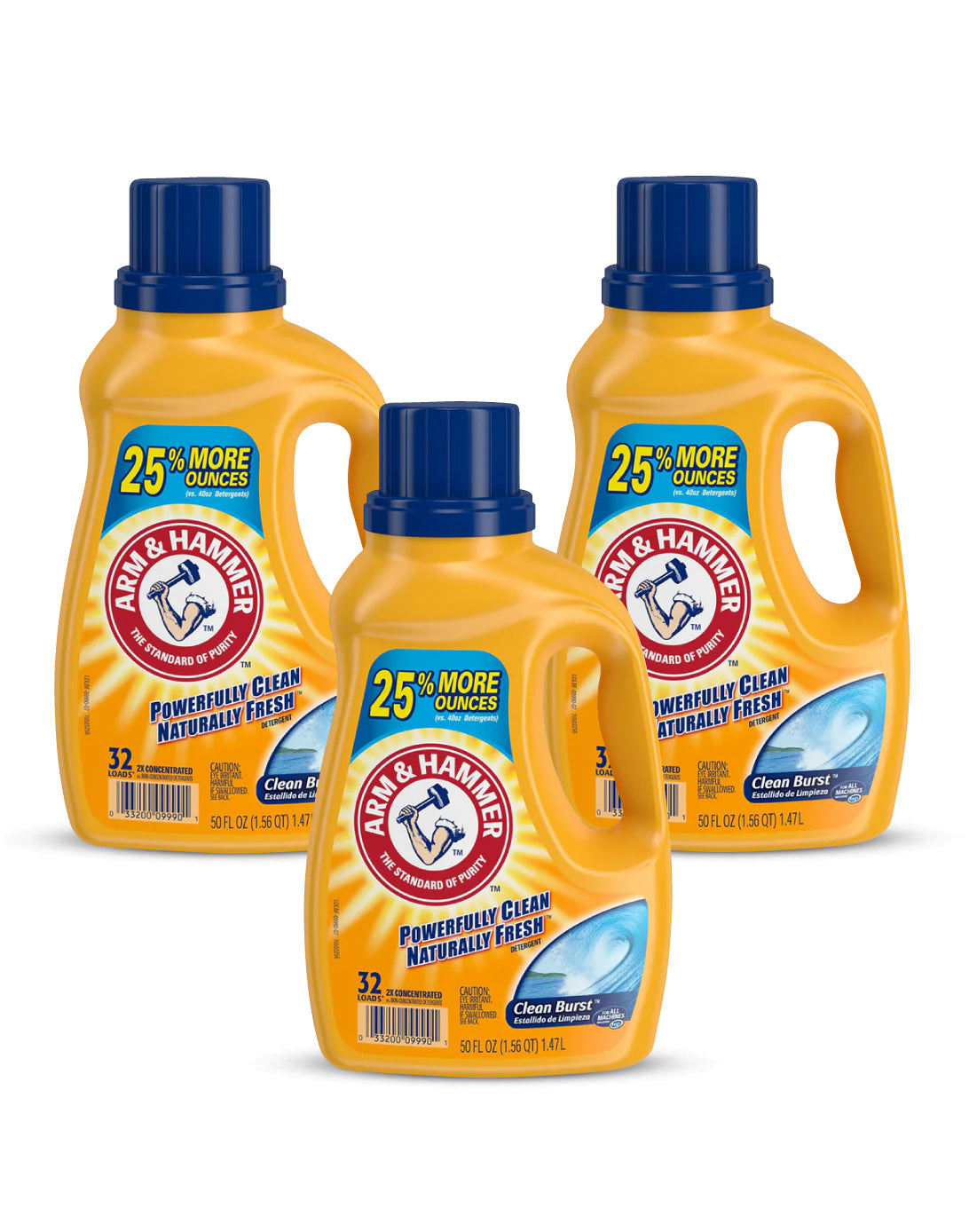 Arm & Hammer Detergente Liquido Baking Soda 3 x 1,47 L - Puntolimpieza