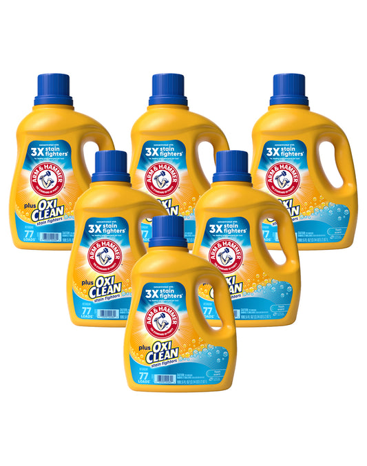 Arm & Hammer Detergente líquido Plus OxiClean 6 x 2970 ml - Puntolimpieza