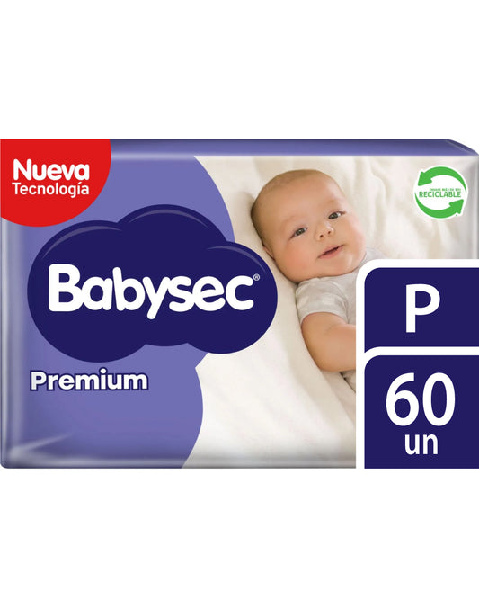 Babysec Pañales Bebé Premium P 3 x 20 unid - Puntolimpieza