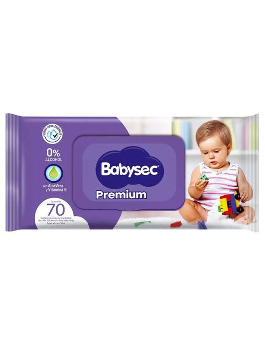 Babysec Toallas Húmedas Premium 70 unid - Puntolimpieza