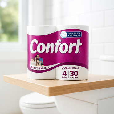 Confort Papel Higienico Doble Hoja 30 metros 1 MANGA - Puntolimpieza