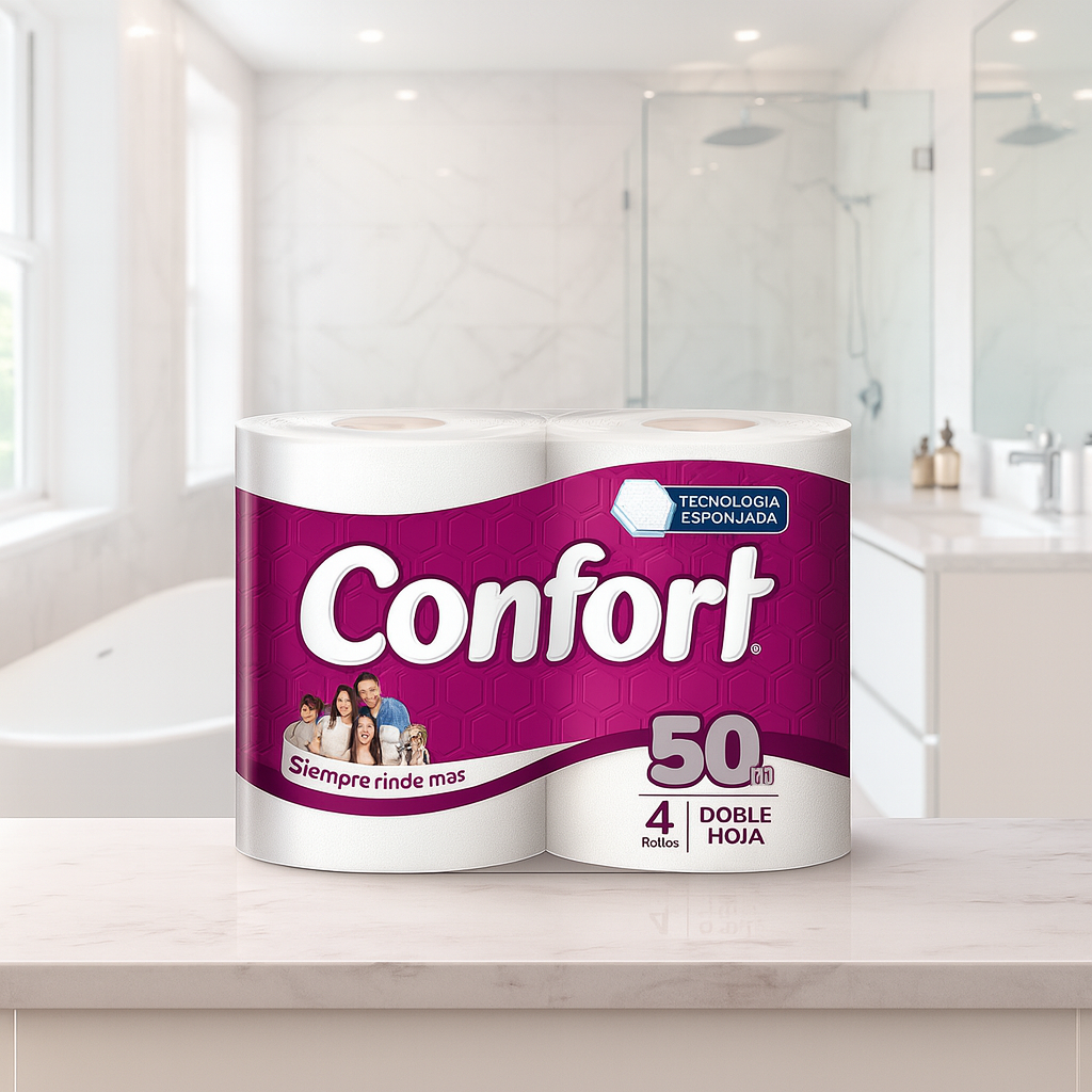 Confort Papel Higienico Doble Hoja 50 metros 1 MANGA - Puntolimpieza