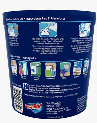 DampRid Absorbente Humedad Rellenable Aroma Fresh 311 gr - Puntolimpieza