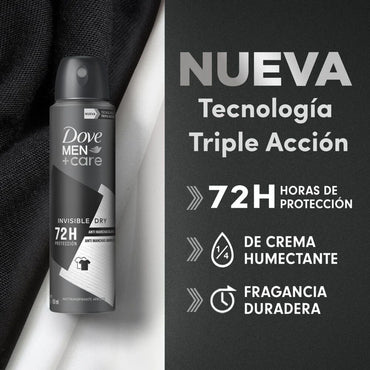 Dove Desodorante Aerosol Invisible Dry 150 ml - Puntolimpieza