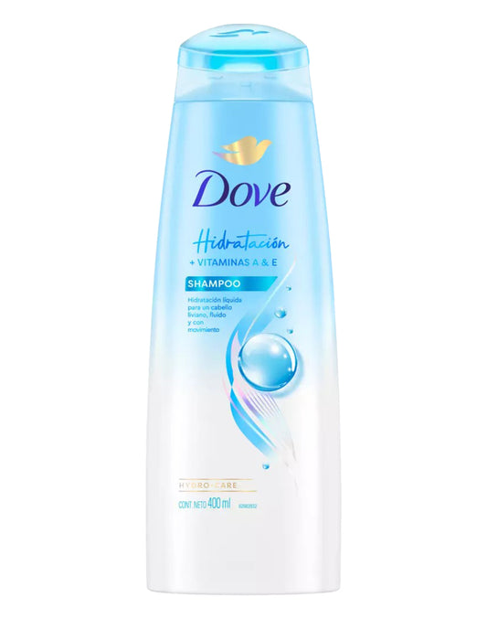 Dove Shampoo Hidratación Intensa Vitaminas A & E 400 ml - Puntolimpieza