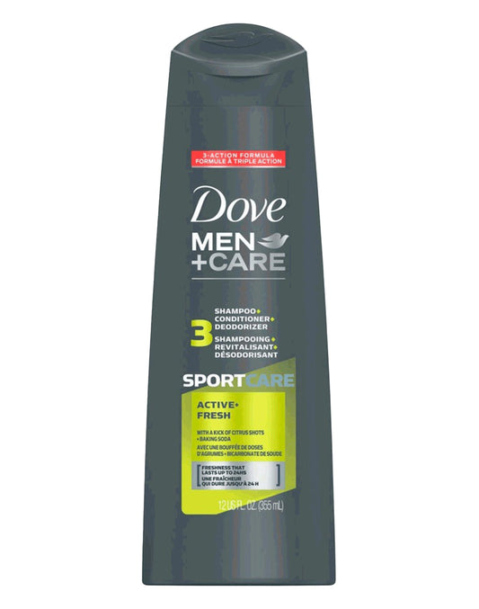 Dove Shampoo Men+Care 3 en 1 Sports Active Fresh 400 ml - Puntolimpieza