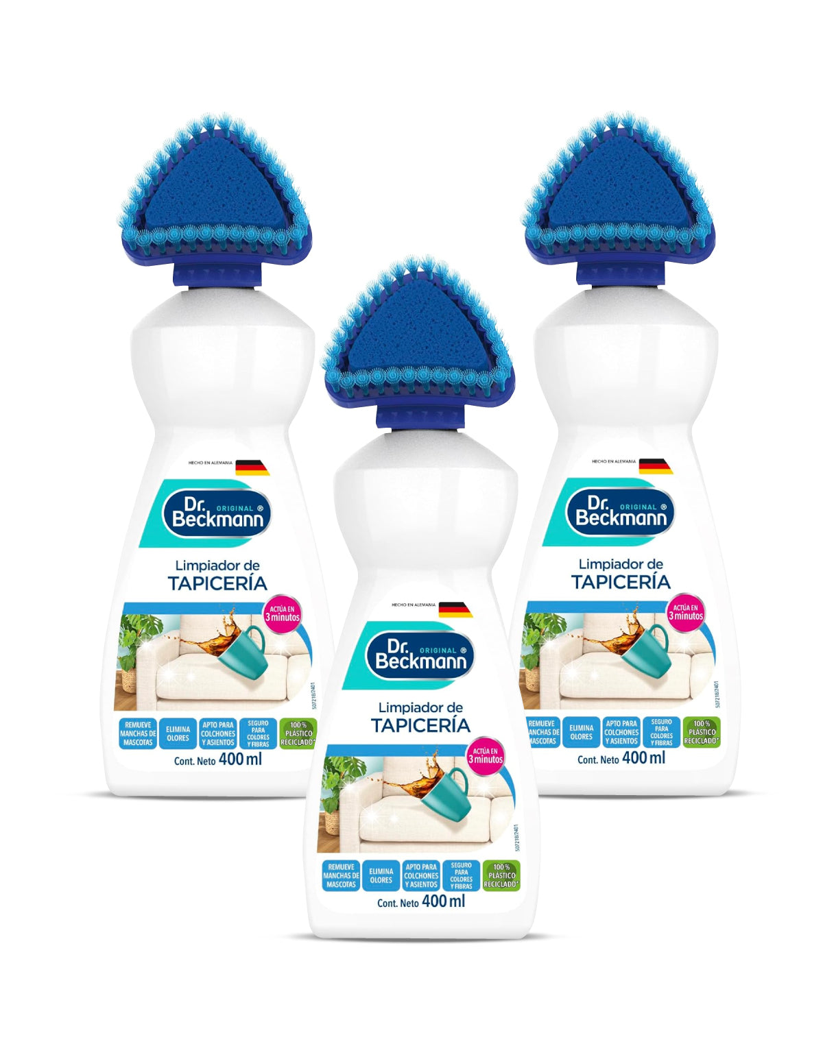 Dr. Beckmann Limpiador de Tapicería 3 x 400 cc - Puntolimpieza