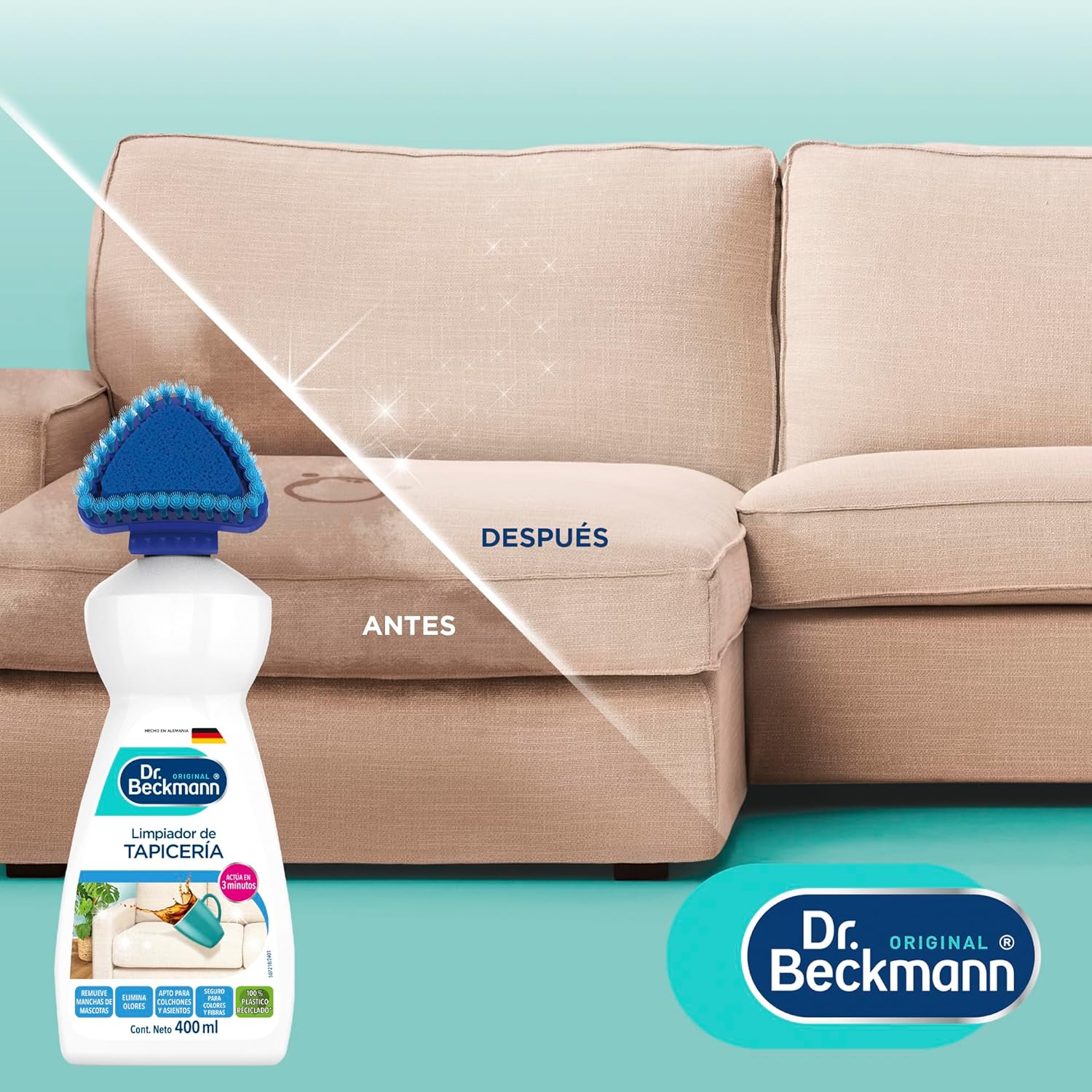 Dr. Beckmann Limpiador de Tapicería 3 x 400 cc - Puntolimpieza