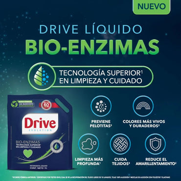 Drive Detergente Liquido Perfect Results Doypack 3 x 3 L - Puntolimpieza
