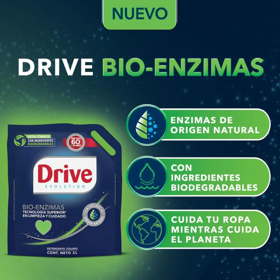 Drive Detergente Liquido Perfect Results Doypack 6 x 3 L - Puntolimpieza