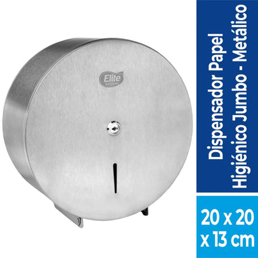 Elite Dispensador papel Higiénico Jumbo Acero Inoxidable 1 unid - Puntolimpieza