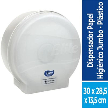 Elite Dispensador papel Higiénico Jumbo Blanco 1 unid - Puntolimpieza