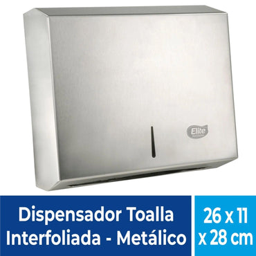 Elite Dispensador Toalla Interfoliada Acero Inoxidable 1 unid - Puntolimpieza