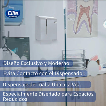 Elite Dispensador Toalla Interfoliada Evolution Blanco 1 unid - Puntolimpieza
