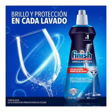 Finish Abrillantador Líquido 3 x 400 cc - Puntolimpieza
