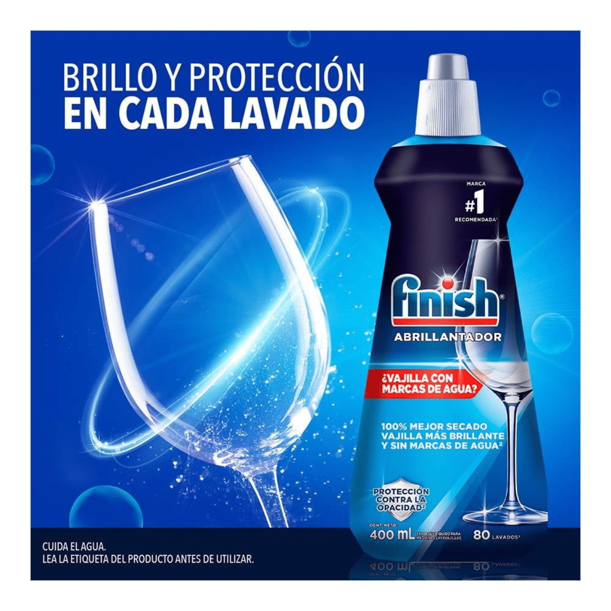 Finish Abrillantador Líquido 6 x 400 cc - Puntolimpieza