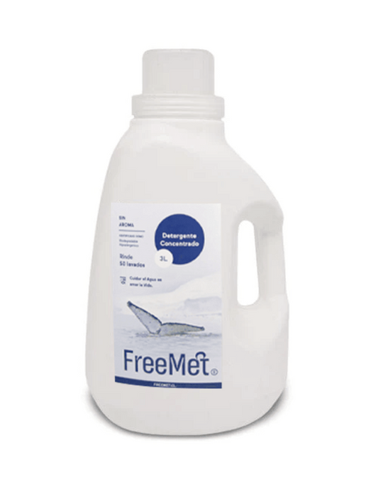 Freemet Detergente liquido concentrado Sin Aroma 3 L - Puntolimpieza