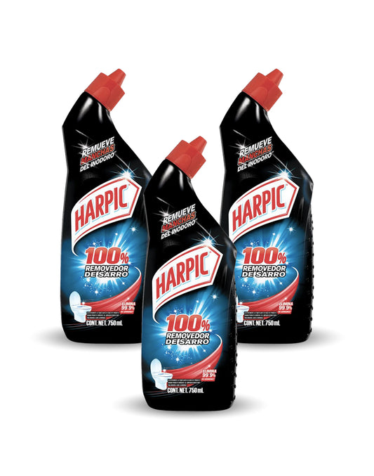 Harpic Limpiador desinfectante WC - Removedor de sarro 3 x 750 cc - Puntolimpieza