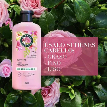 Herbal Essences Acondicionador Rosa Mosqueta 400 cc - Puntolimpieza