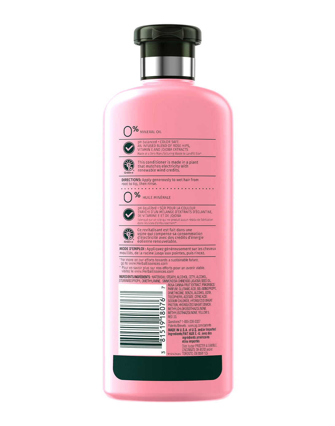 Herbal Essences Acondicionador Rosa Mosqueta 400 cc - Puntolimpieza